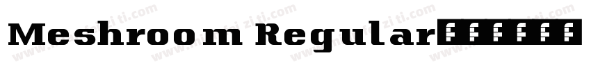 Meshroom Regular字体转换